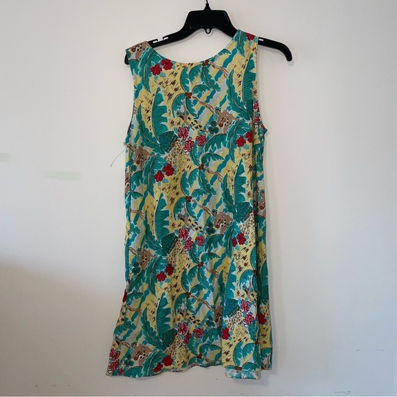Pau Hana Hawaii Tropical Print Sleeveless Dress Size Large - Picture 7 of 7